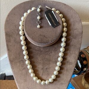 Nordstrom Cristabelle White Pearl Necklace
